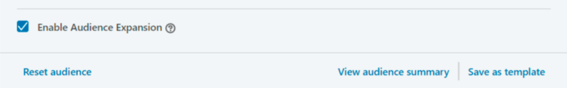 Enable Audience Expansions