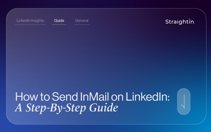 How to send inmail on linkedin straightin blog graphic
