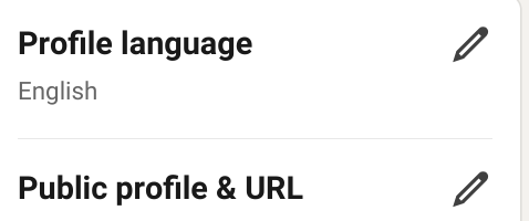SS 5 Screenshot of LinkedIn URL settings