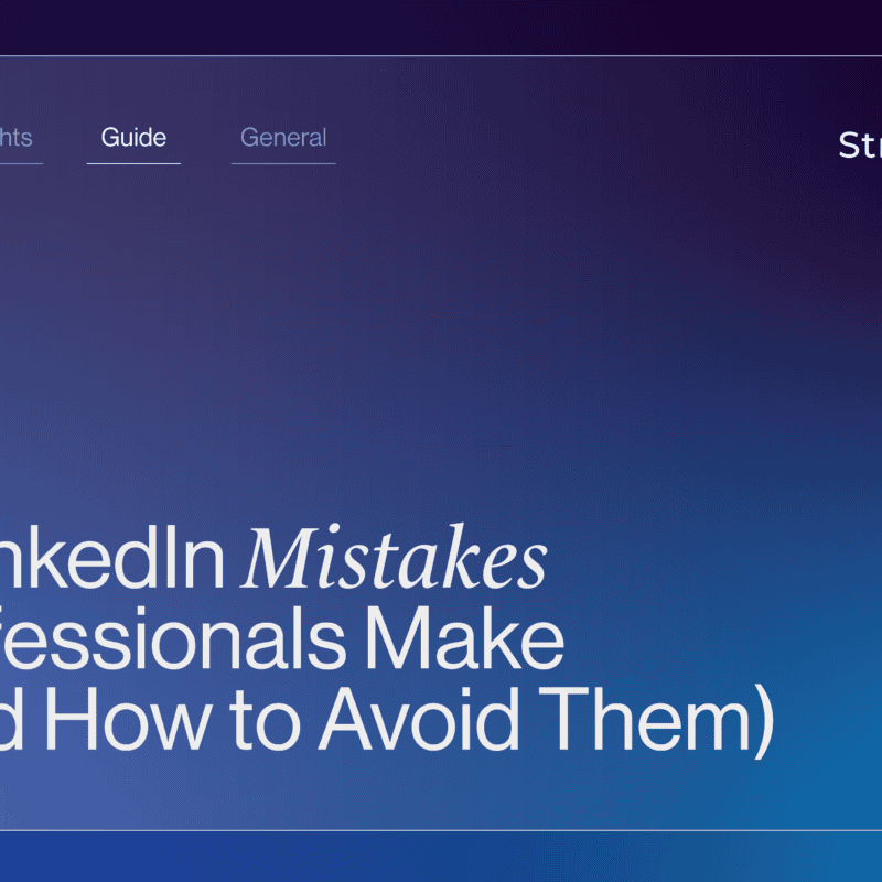 6 LinkedIn Mistakes Professionals Make (And How to Avoid Them) | StraightIn Graphic