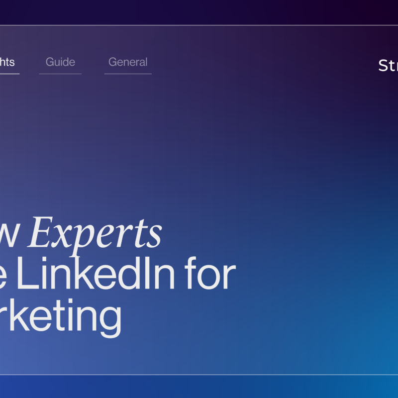 How Experts Use LinkedIn for Marketing | StraightIn Graphic