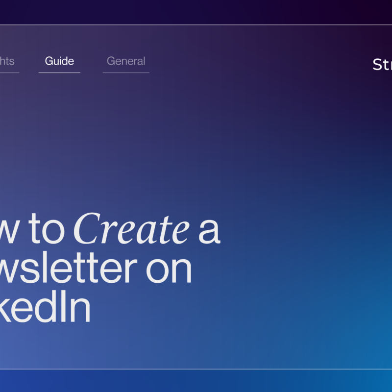 How to Create a Newsletter on LinkedIn