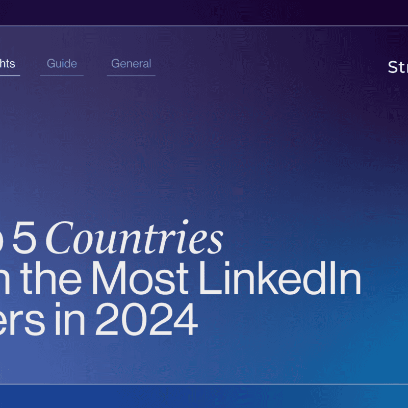 Top 5 Countries with the Most LinkedIn Users in 2024 Graphic