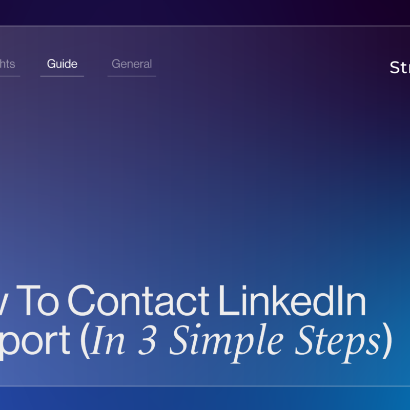How To Contact LinkedIn Support (In 3 Simple Steps) | StraightIn Banner