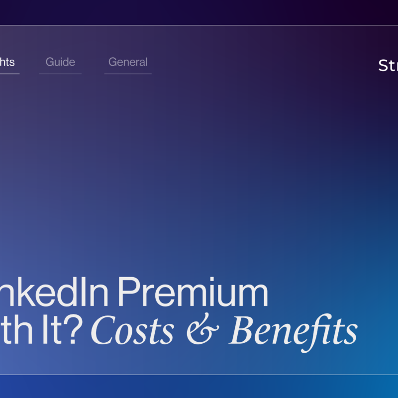 Is LinkedIn Premium Worth It? Costs & Benefits | StraightIn Blog Banner