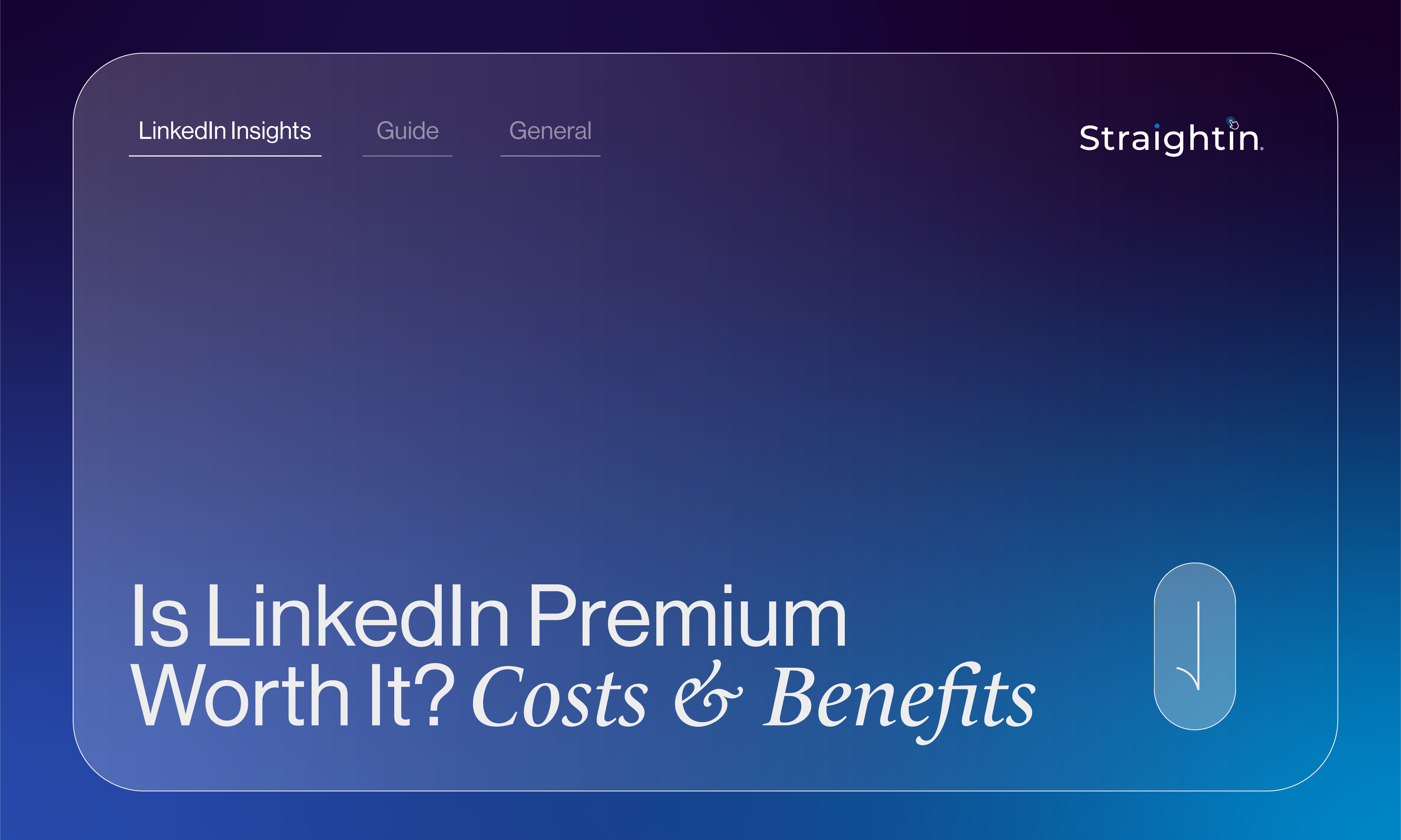 Is LinkedIn Premium Worth It? Costs & Benefits | StraightIn Blog Banner