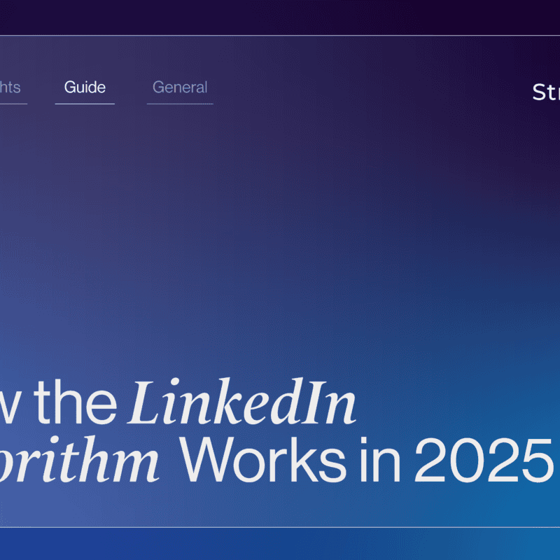 How the LinkedIn Algorithm Works in 2025 | StraightIn Banner