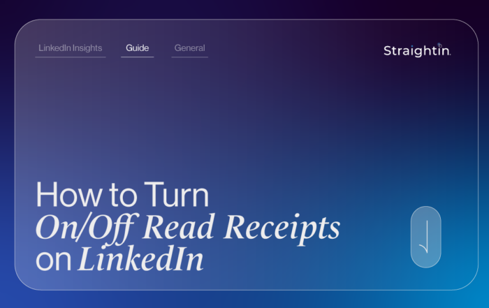 How To Turn On/Off Read Receipts On LinkedIn