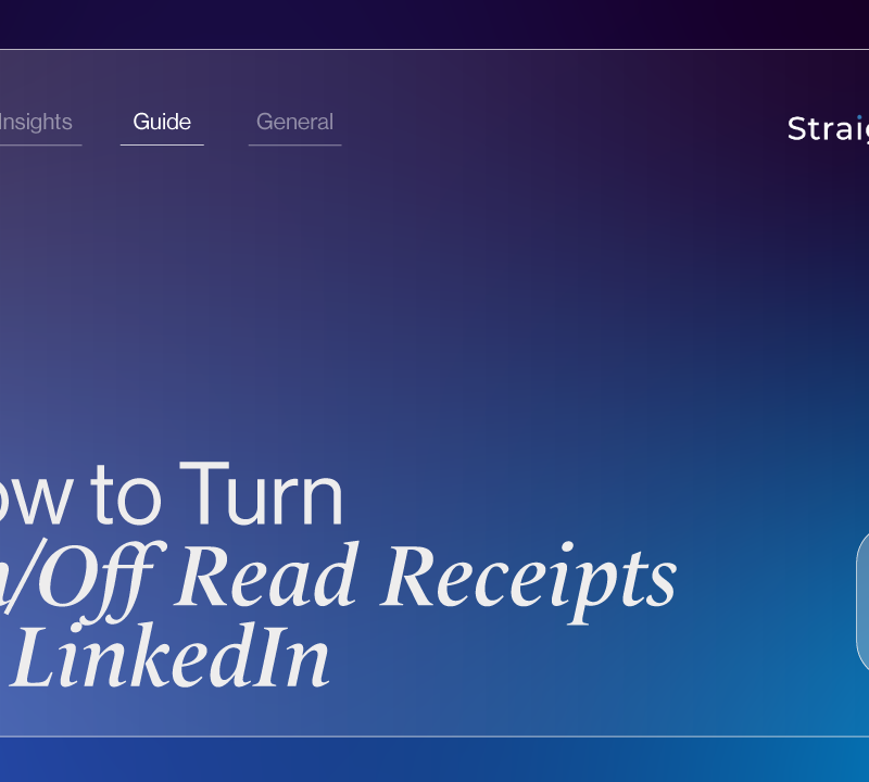 How To Turn On/Off Read Receipts On LinkedIn
