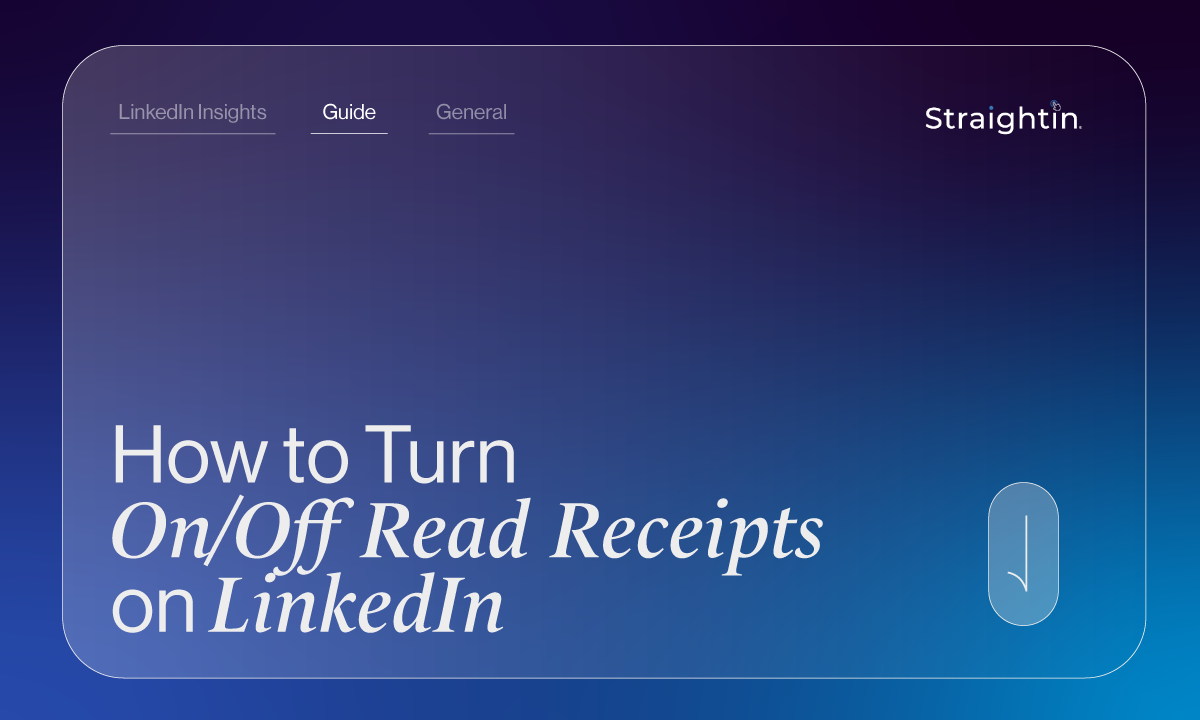How To Turn On/Off Read Receipts On LinkedIn