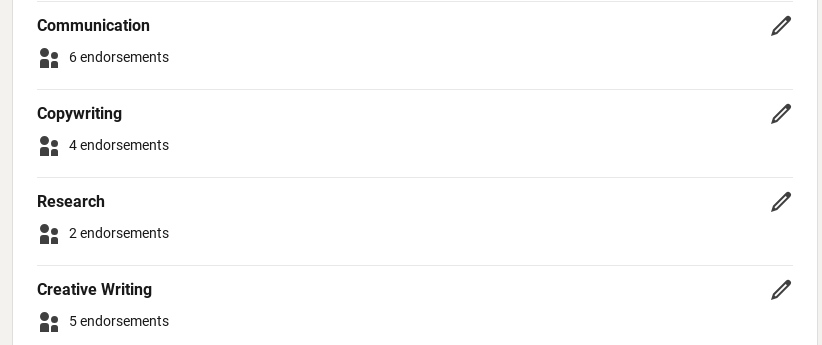 skills linkedin recommendations