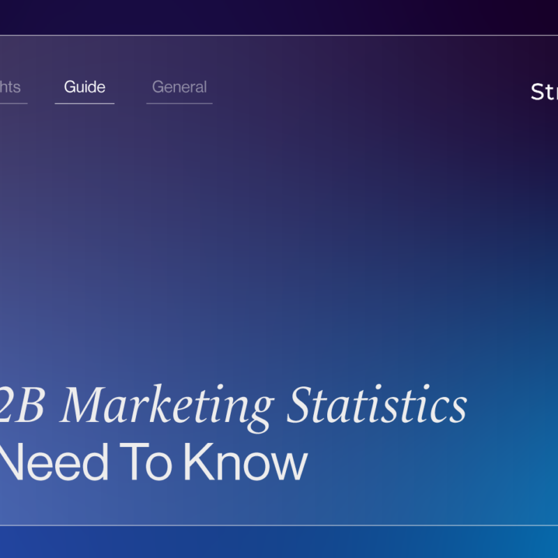 10 B2B Marketing Statistics You Need To Know
