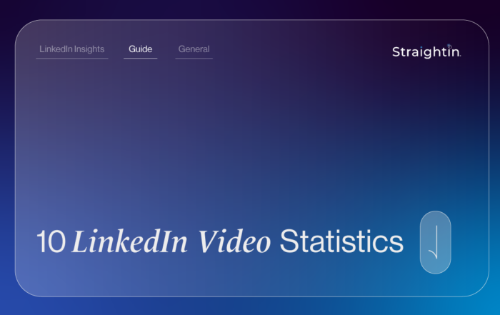 10 LinkedIn Video Statistics