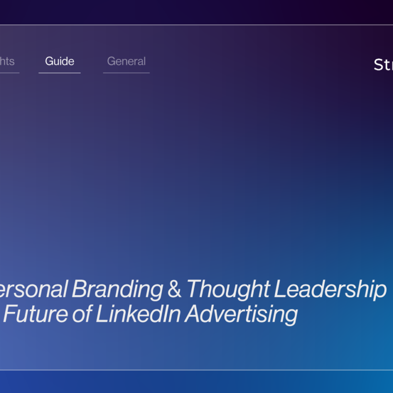 Why personal branding and thought leadership future of linkedin advertising