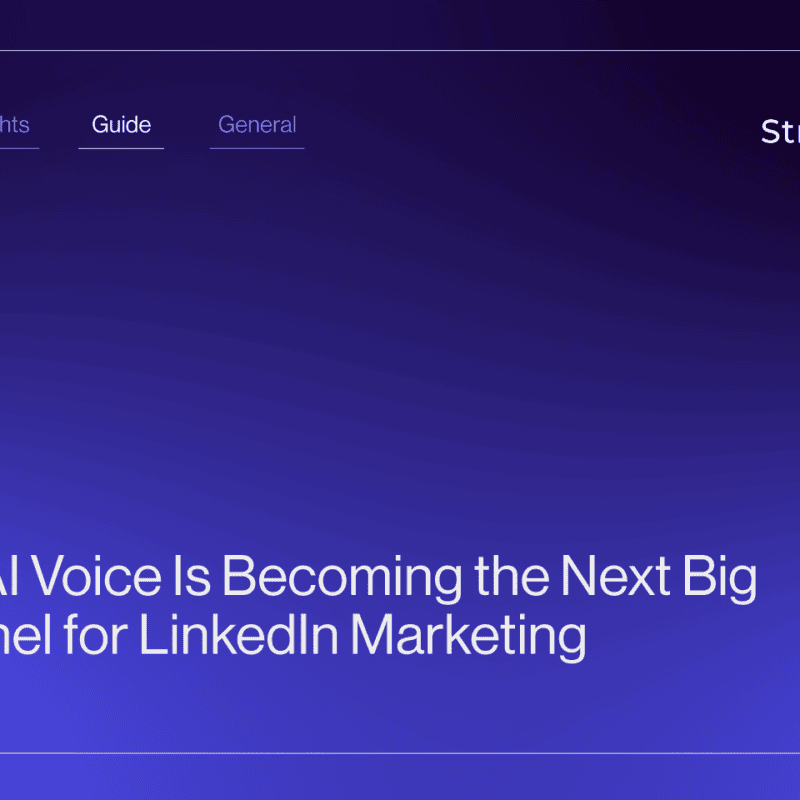 Why AI Voice Is Becoming the Next Big Channel for LinkedIn Marketing