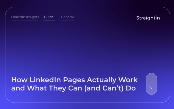 How LinkedIn Pages Actually Work and What They Can (and Can’t) Do | StraightIn
