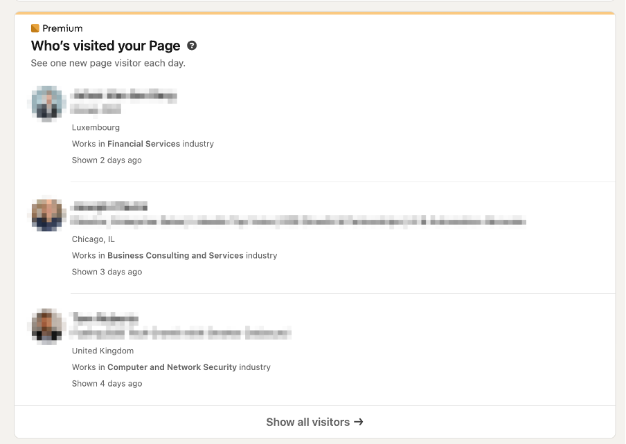 Premium LinkedIn Company Page | Who's Visited Your Page | StraightIn