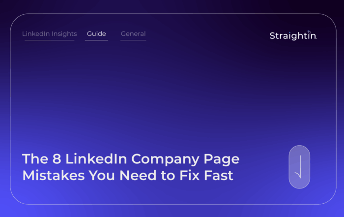 The 8 LinkedIn Company Page Mistakes You Need to Fix Fast | StraightIn