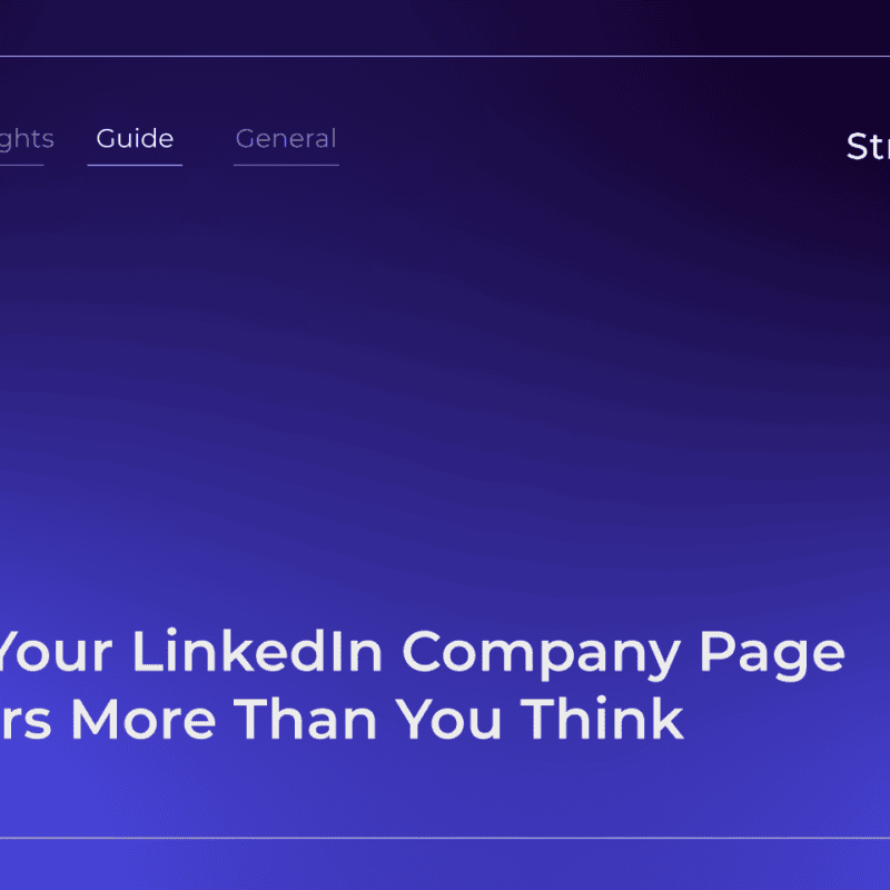 Why Your LinkedIn Company Page Matters More Than You Think | StraightIn