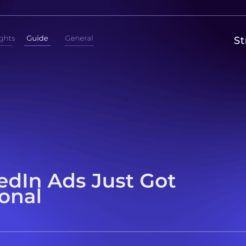 StraightIn LinkedIn Ads Just Got Personal