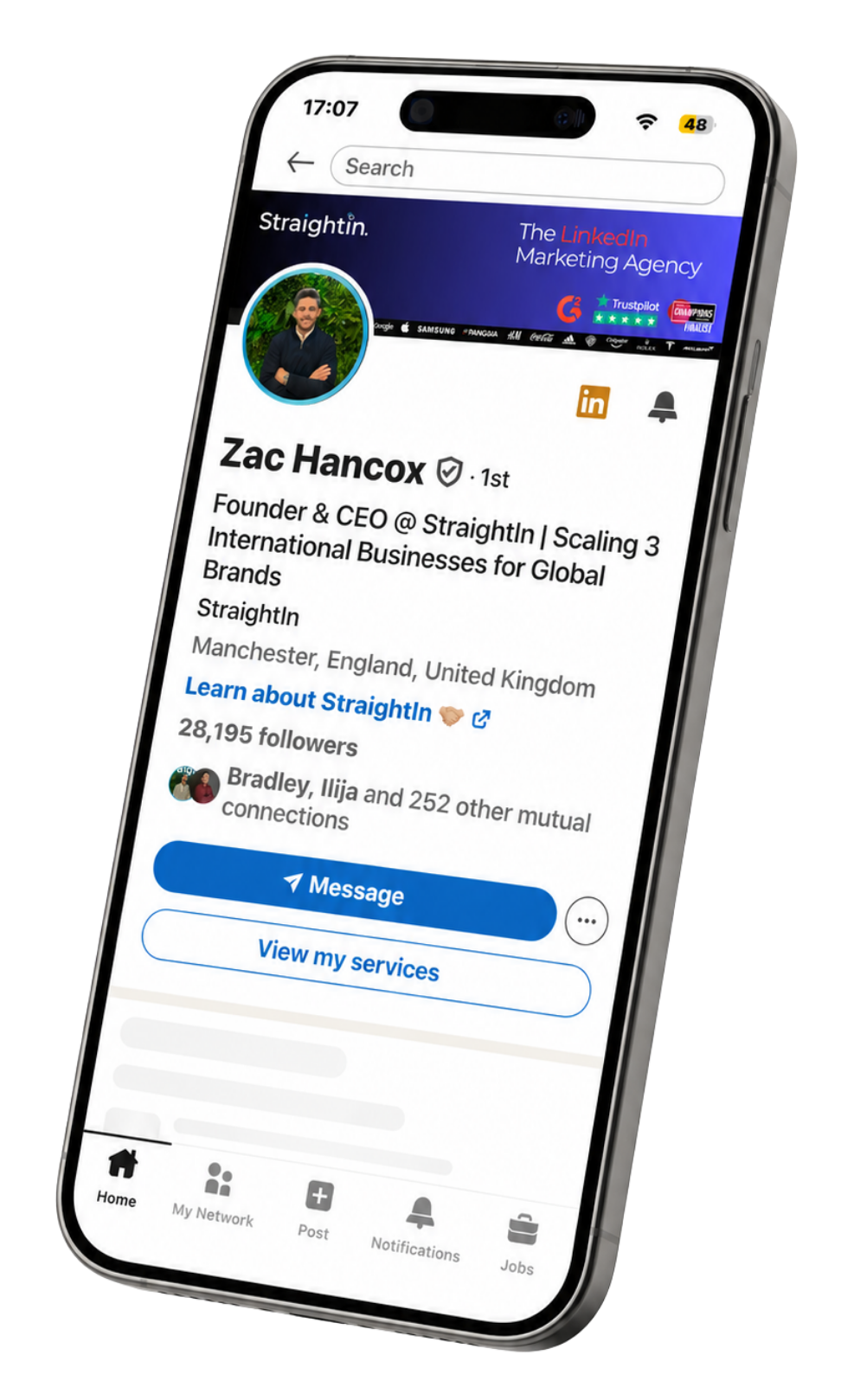 LinkedIn Marketing Agency | Zac Hancox CEO & Founder of StraightIn