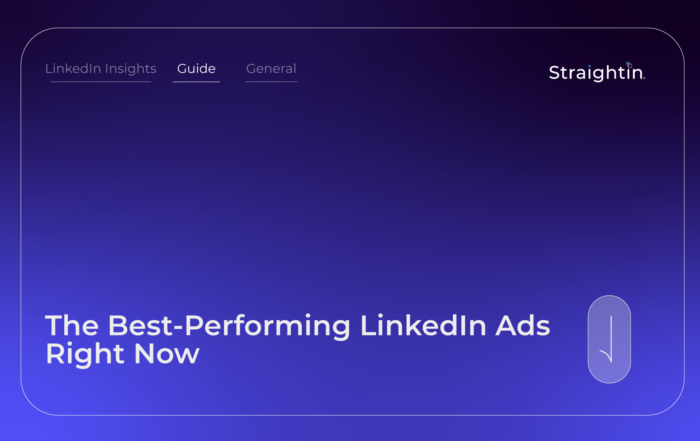 StraightIn LinkedIn Marketing Agency The Best-Performing LinkedIn Ads Right Now