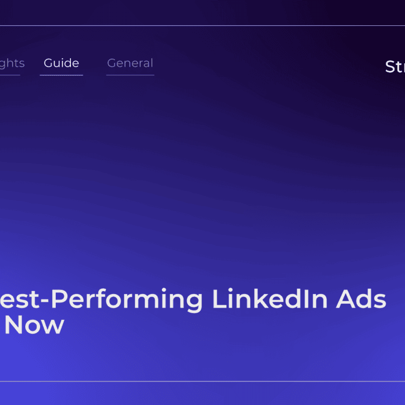 StraightIn LinkedIn Marketing Agency The Best-Performing LinkedIn Ads Right Now