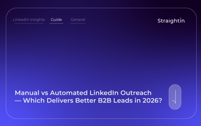 StraightIn-LinkedIn-Marketing-Agency-Manual-vs-Automated-LinkedIn-Outreach-—-Which-Delivers-Better-B2B-Leads-in-2026